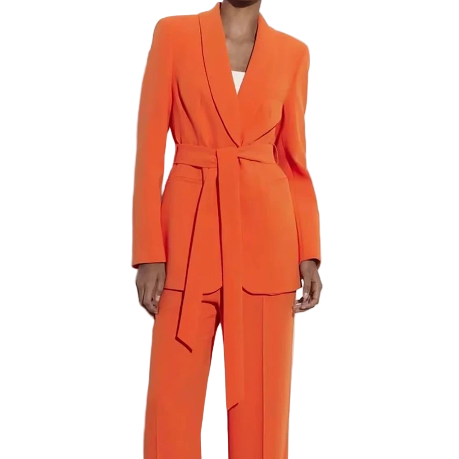 Dames Tweedelige Set Blazer en Broek Met Tijdloze Stijl 7