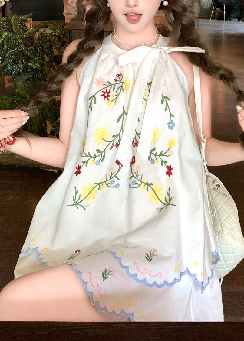 Dames Tweedelige Set Geborduurde Top en Rok Zomerstijl 3