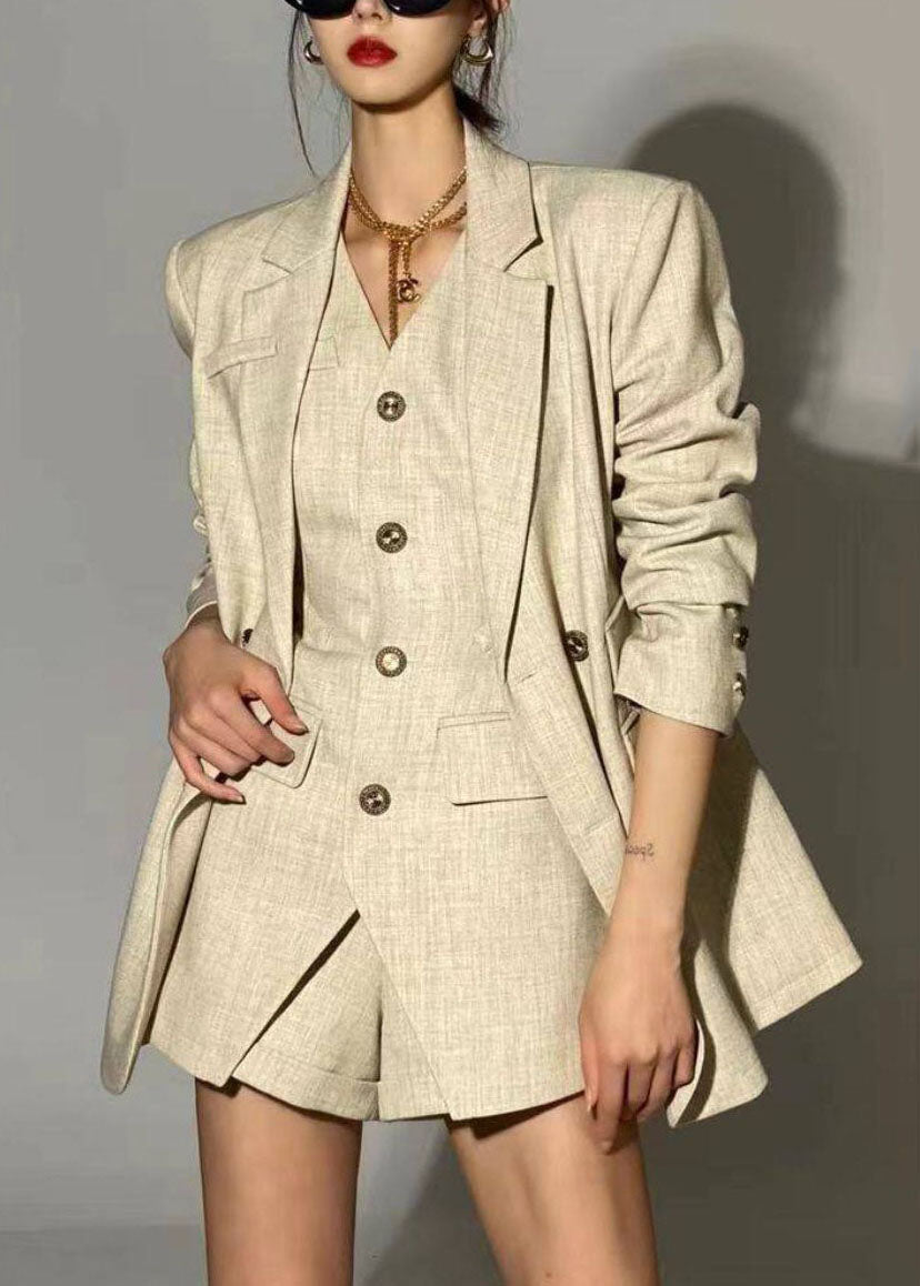 Dames Tweedelige Set Jas en Korte Broek Uitgehold Herfststijl 2