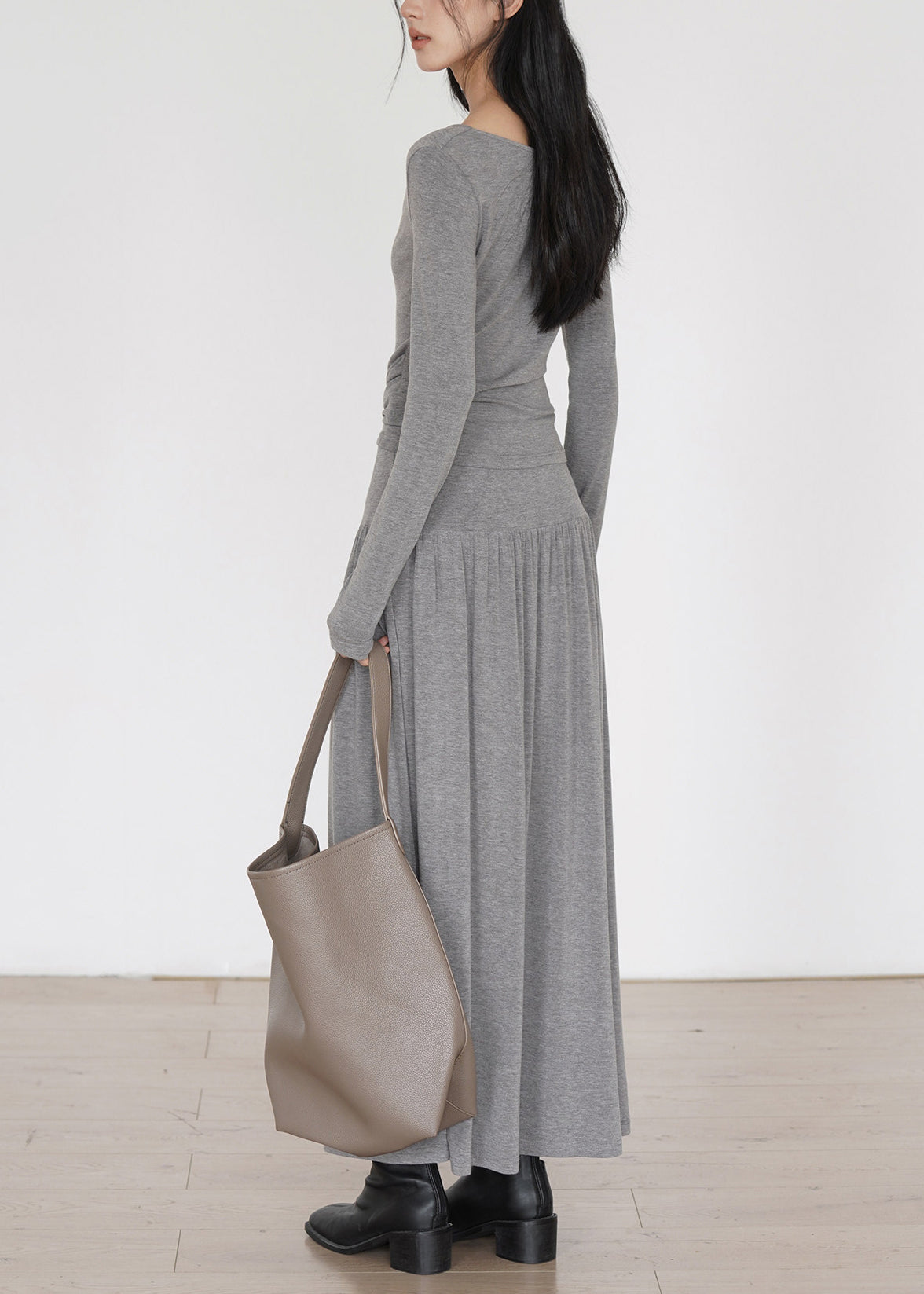 Dames Tweedelige Set Lange Mouwen Gerimpeld Design 2