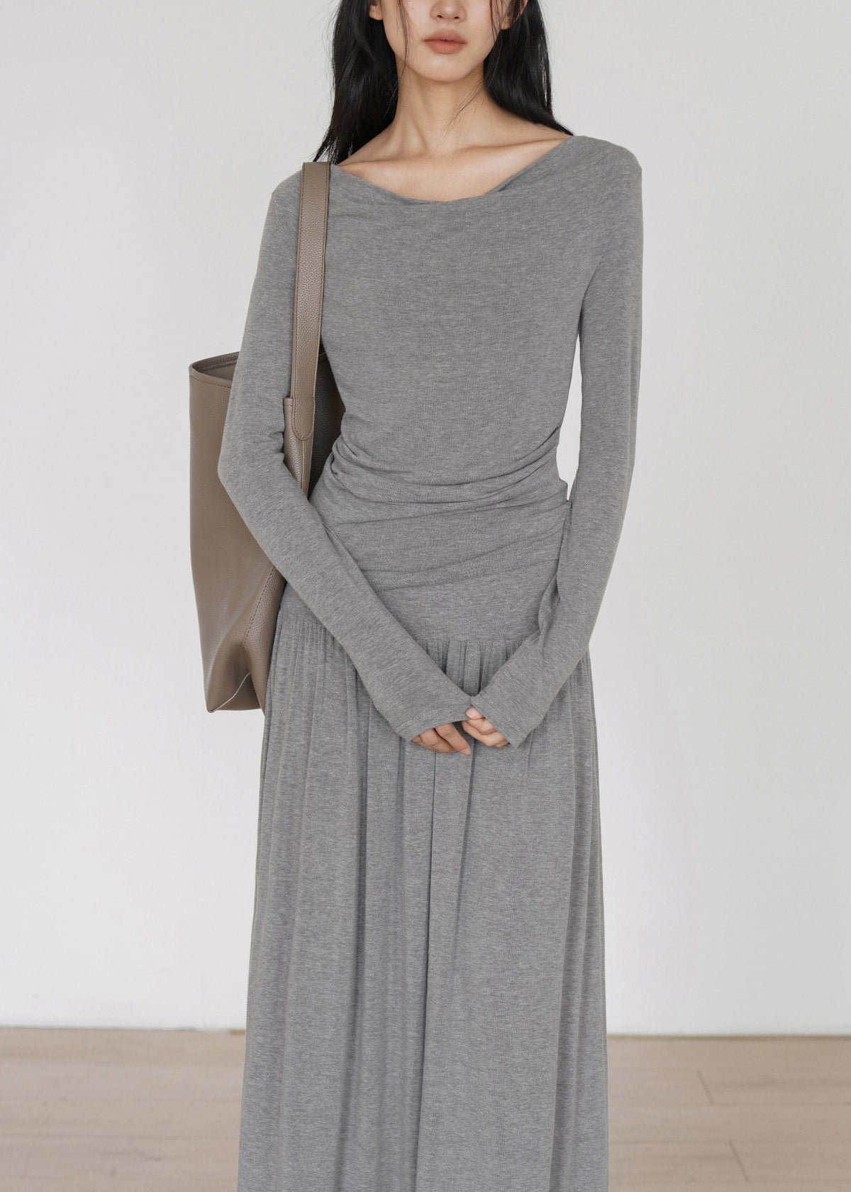 Dames Tweedelige Set Lange Mouwen Gerimpeld Design 3