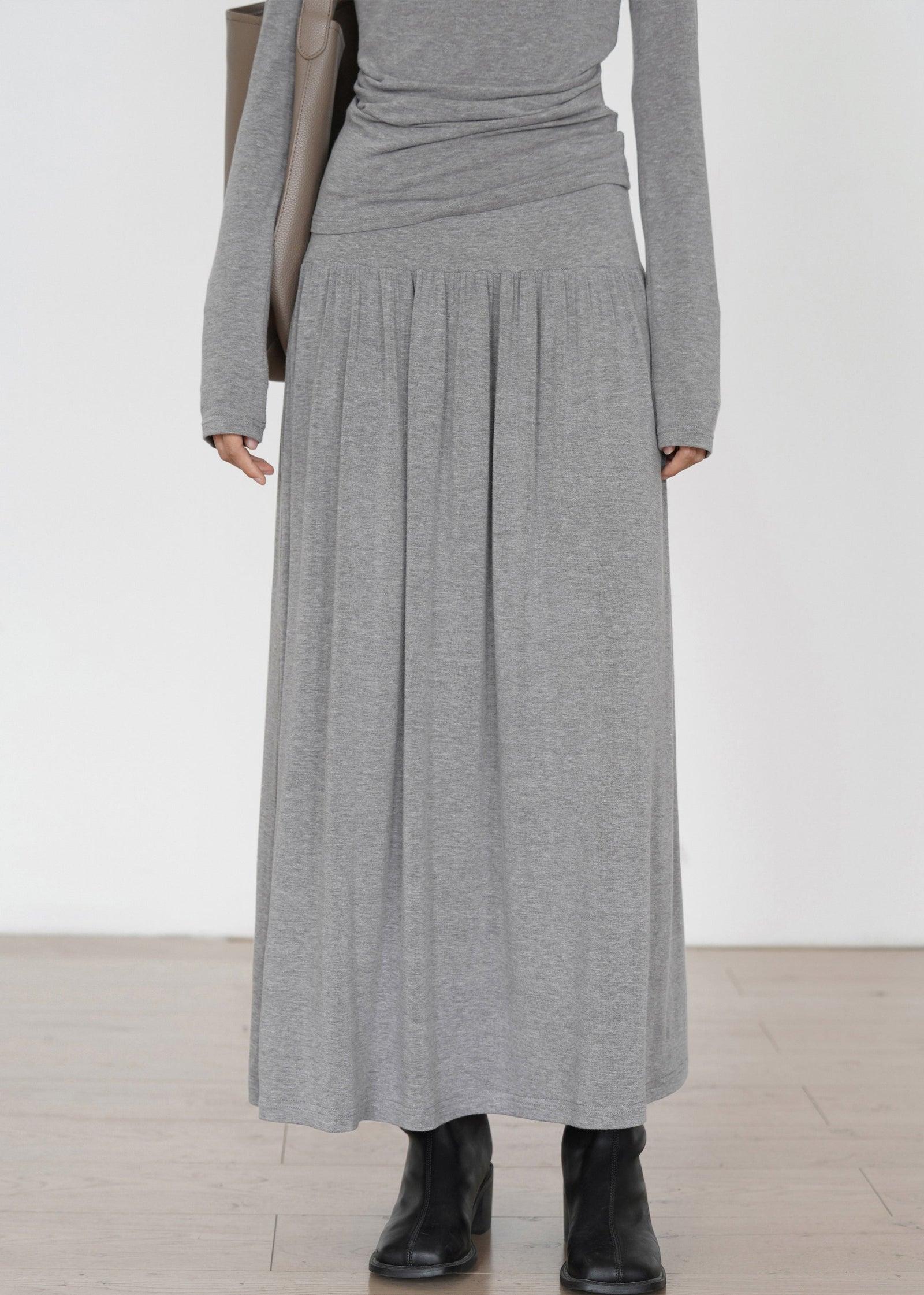 Dames Tweedelige Set Lange Mouwen Gerimpeld Design 4