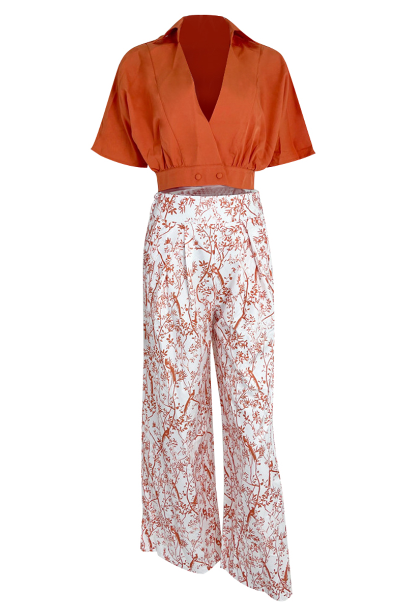 Dames Tweedelige Set Met Crop-Top En Losse Broek 4