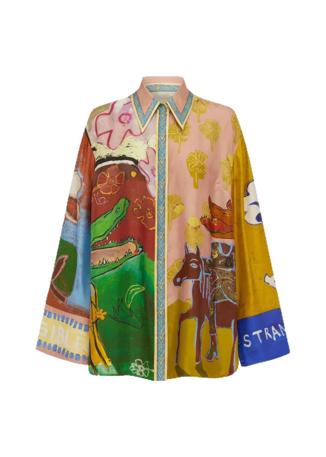 Dames Tweedelige Set Oversized Print Herfststijl 4