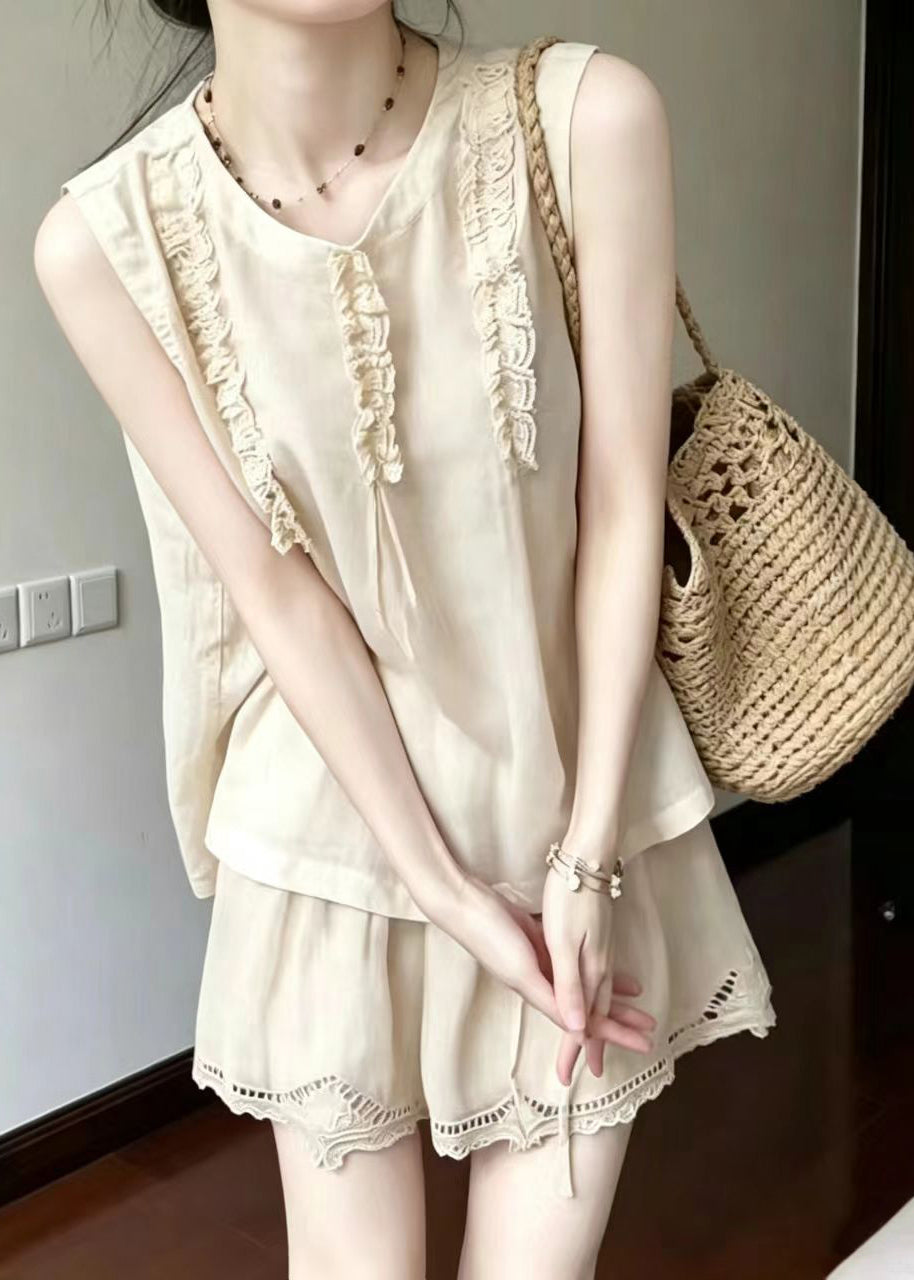 Dames Tweedelige Set Vintage Stijl Zonder Mouwen 3