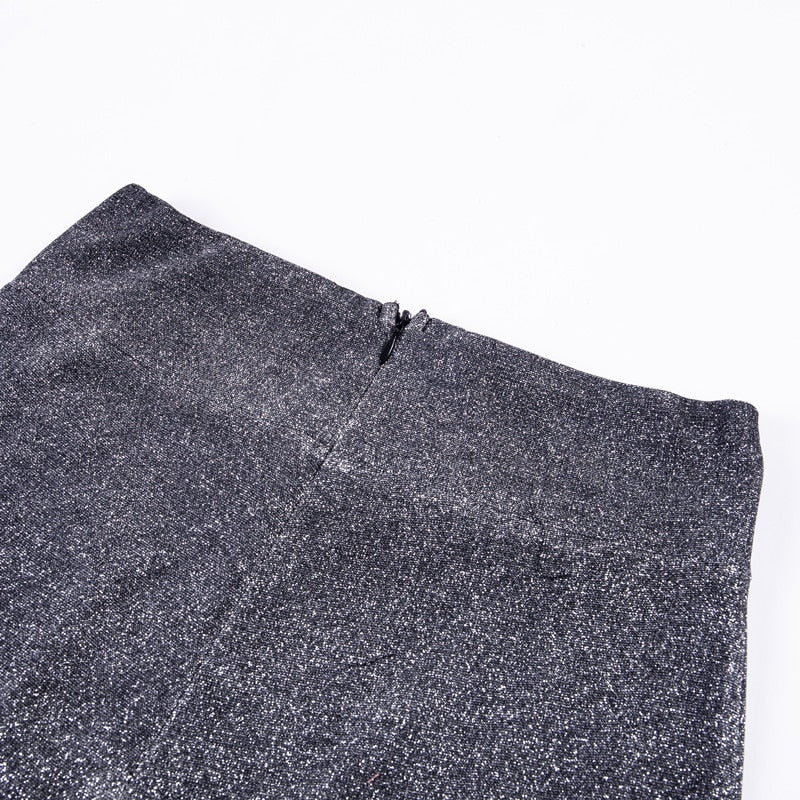 Dames Uitlopende Broek Glitterstijl 4