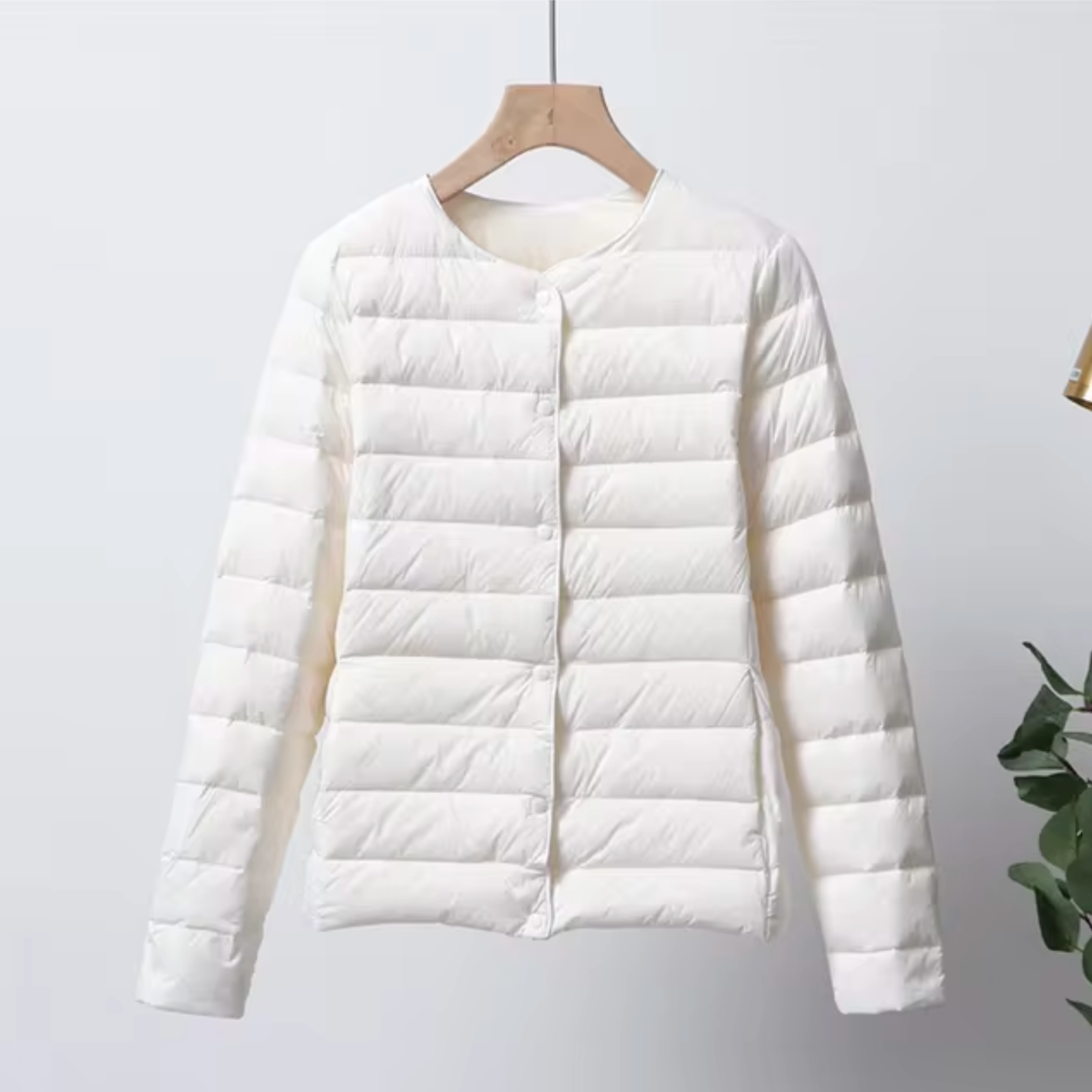 Dames Ultradunne Daunenjacke Korte Stijl 0