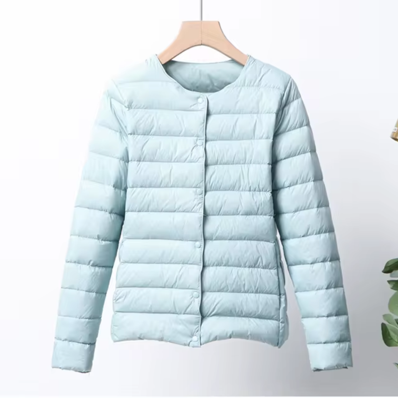 Dames Ultradunne Daunenjacke Korte Stijl 2