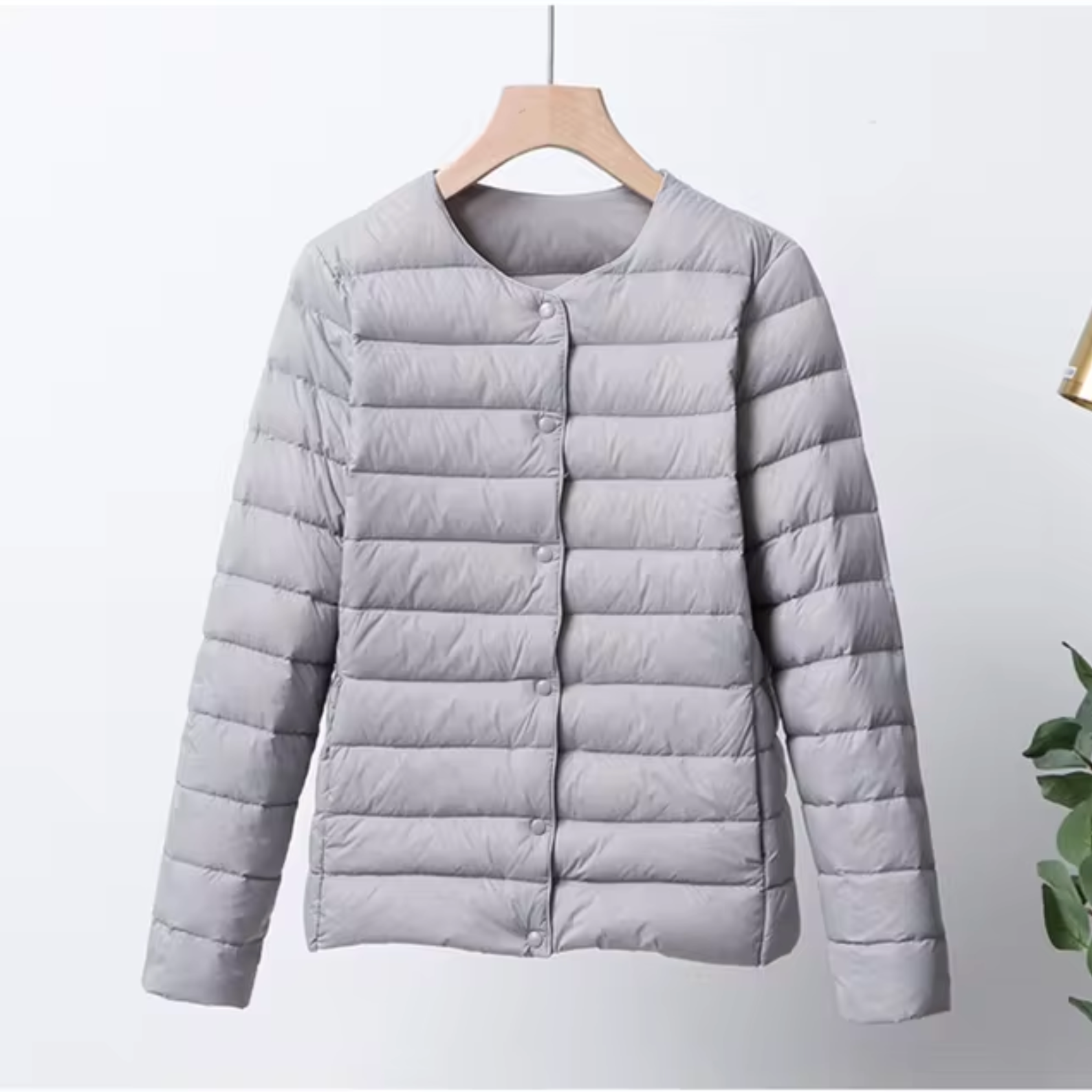 Dames Ultradunne Daunenjacke Korte Stijl 3