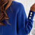 Dames V-Hals Trui Casual Ademend Katoenmix 2