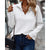 Dames V-Hals Trui Elegante Stijl Katoen en Zijde 1