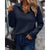 Dames V-Hals Trui Elegante Stijl Katoen en Zijde 6