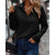 Dames V-Hals Trui Elegante Stijl Katoen en Zijde 7