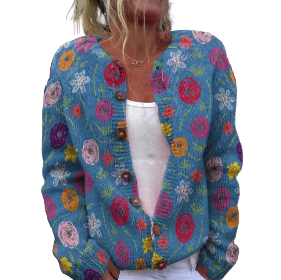 Dames Vest Bloemmotief Luchtig en Relaxed 0