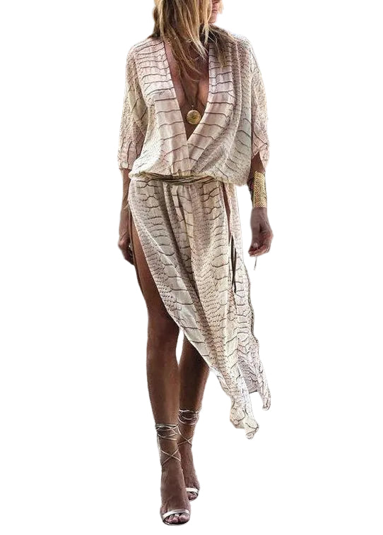 Dames Vest Boho Gestreept Open Zijkant Zomerstijl 0