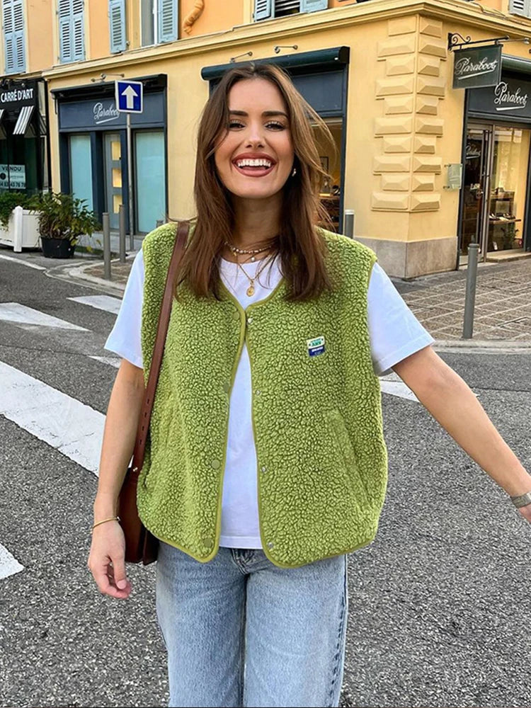 Dames Vest Casual Stijl 2