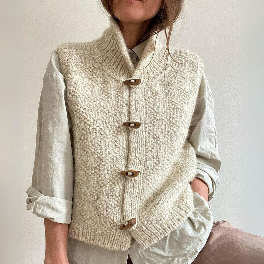 Dames Vest Elegante Stijl Luxe Wolmix 0