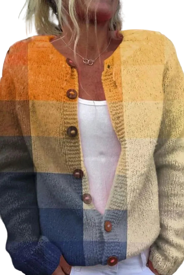 Dames Vest Geometrisch Patroon 0