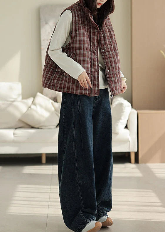 Dames Vest Geruit Comfortabel Losvallend 1