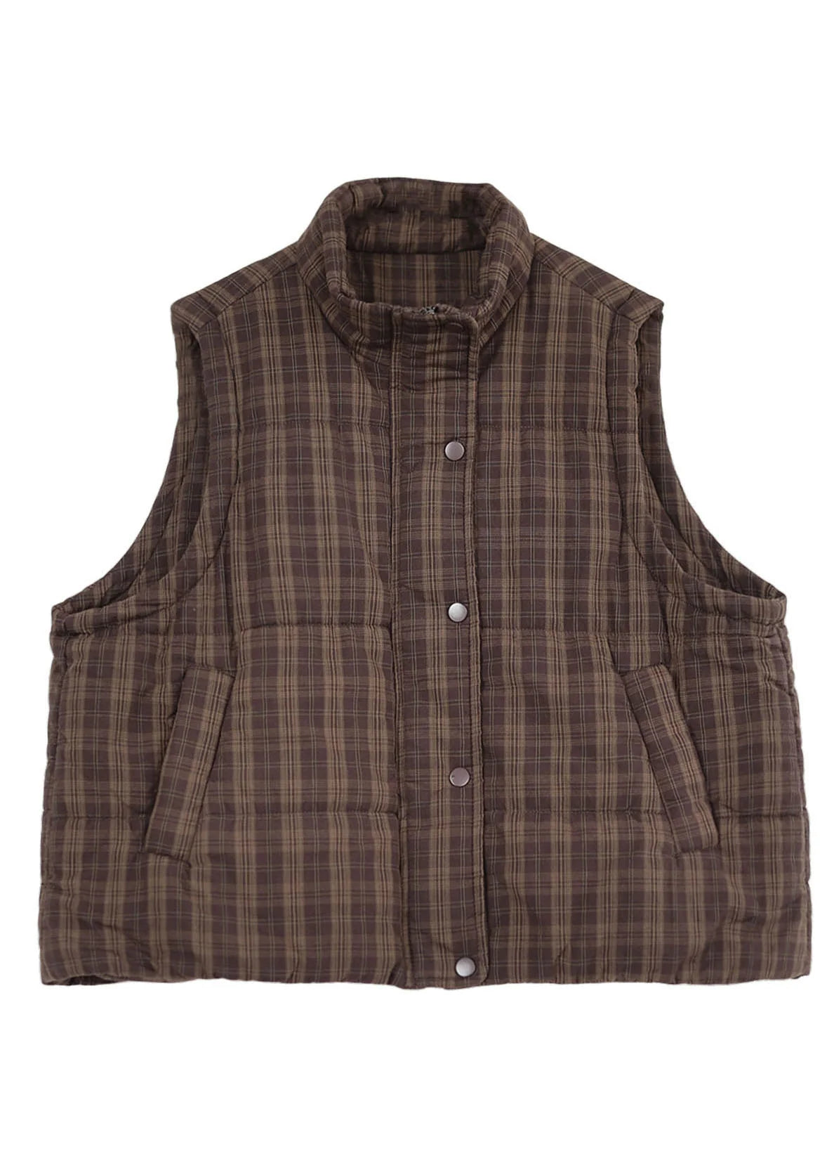 Dames Vest Geruit Comfortabel Losvallend 4
