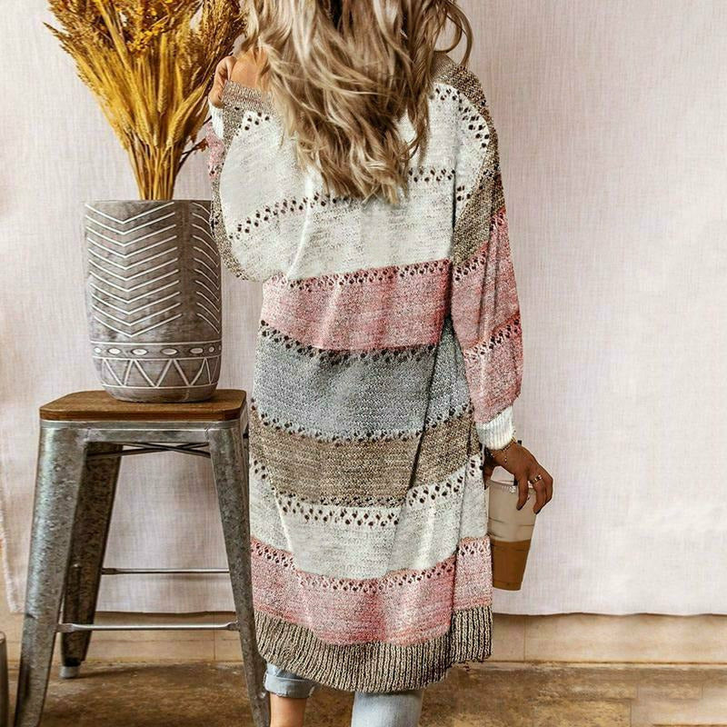 Dames Vest Gestreept Casual Stijl 1