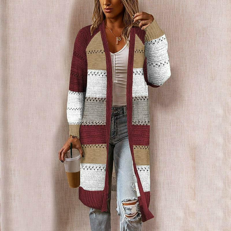 Dames Vest Gestreept Casual Stijl 3