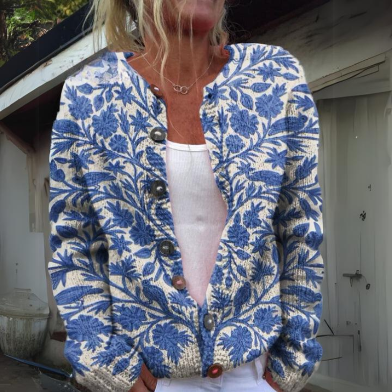 Dames Vest Met Bloemenprint Stijlvol 1