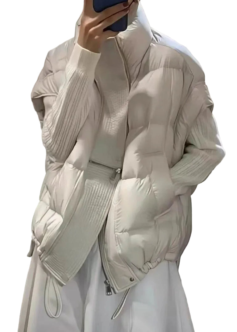 Dames Vest Met Ritssluiting En Trekkoord Casual Winterstijl 0