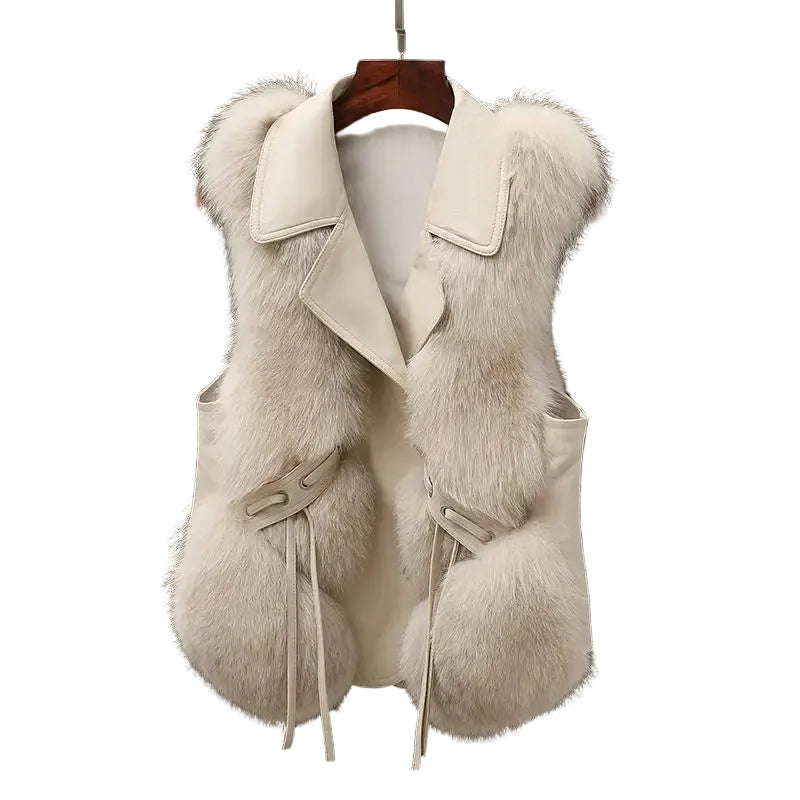 Dames Vest Oversized Met Revers voor Koudere Dagen 0