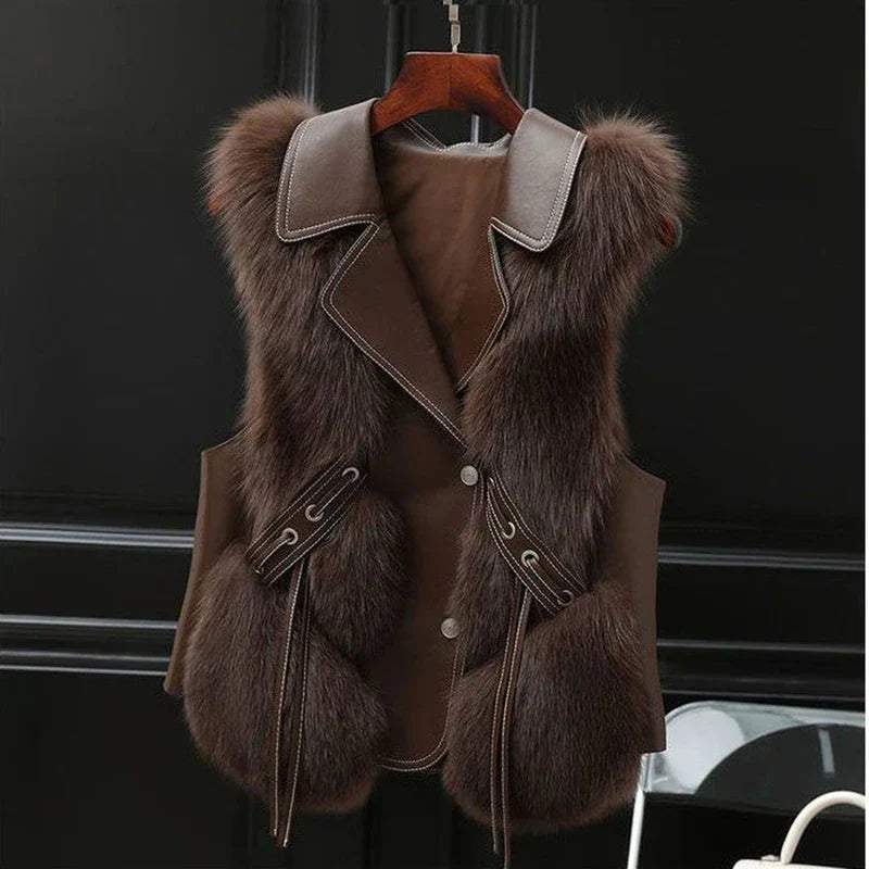Dames Vest Oversized Met Revers voor Koudere Dagen 4