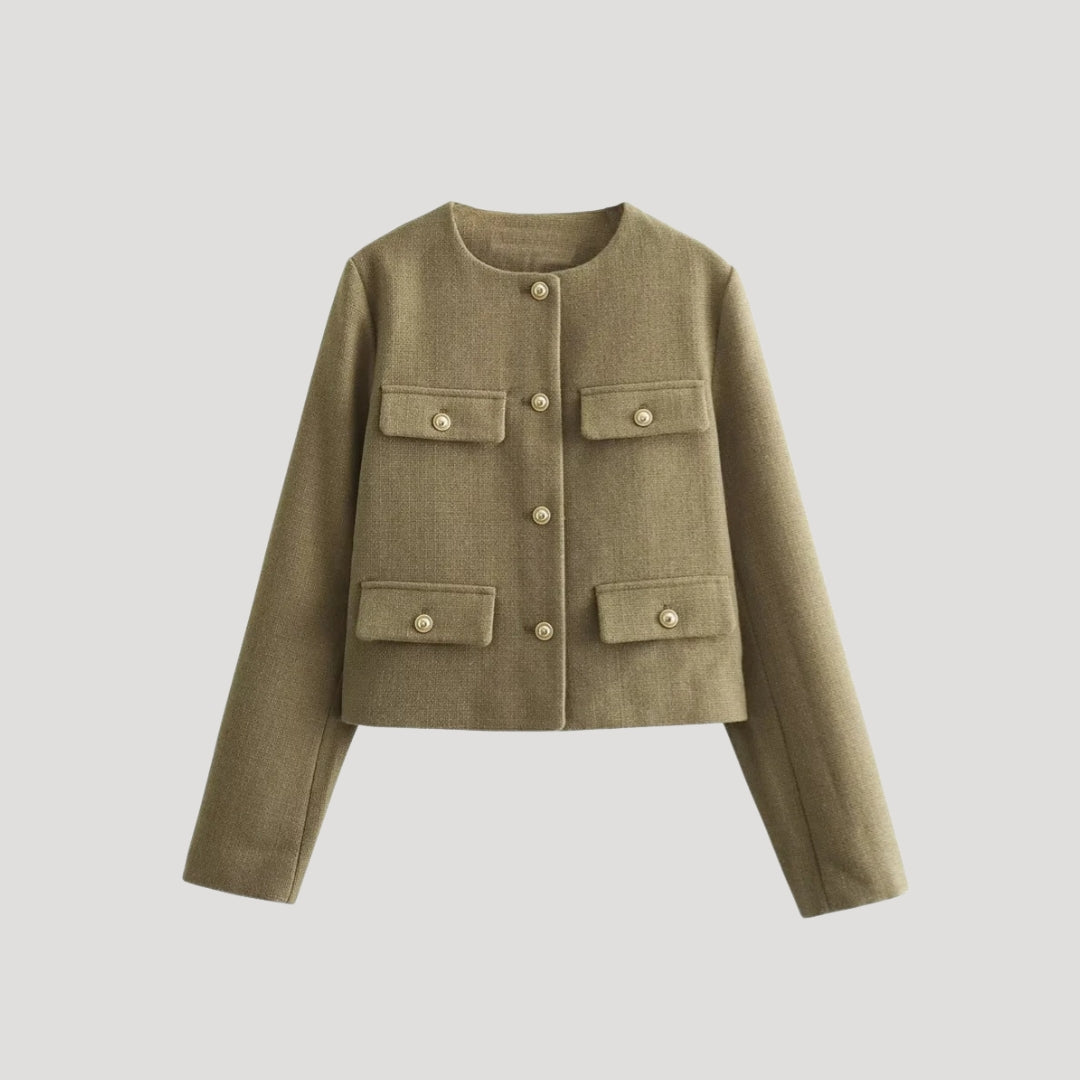 Dames Vesten Button-Up Met Zakjes Casual Stijl 5