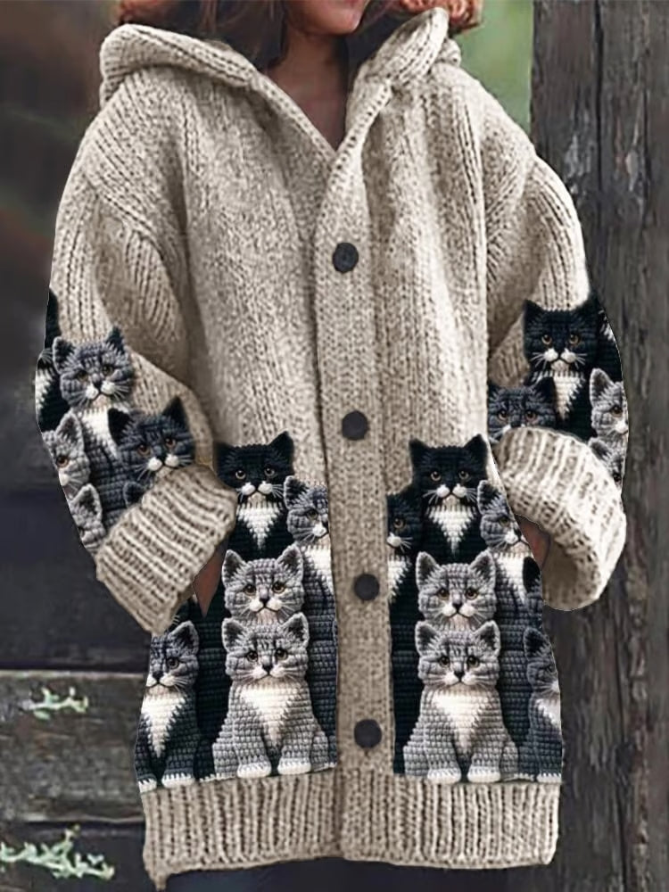 Dames Vesten Met Charmant Kattenmotief Losse Pasvorm 1