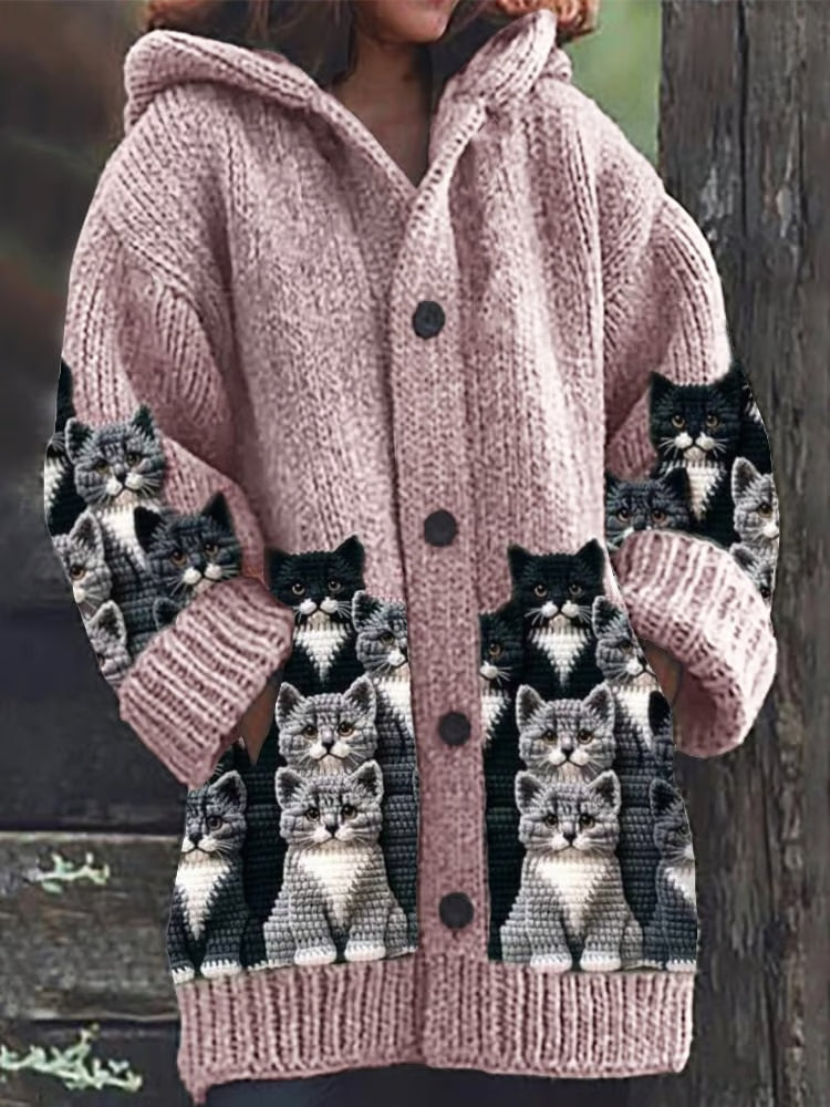 Dames Vesten Met Charmant Kattenmotief Losse Pasvorm 2