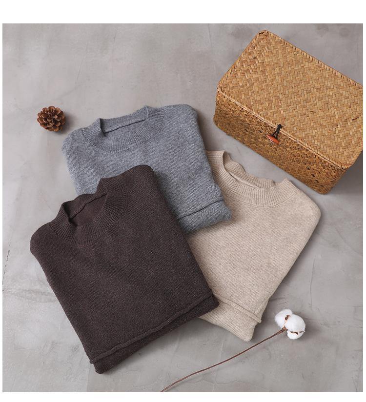 Dames Vintage Gebreide Top met Asymmetrische Zoom 4