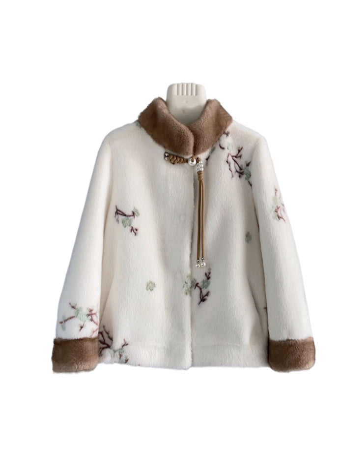 Dames Vintage Jasje met Opstaande Kraag en Kwastjes 4