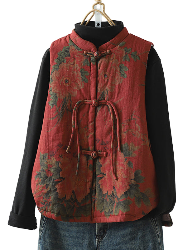 Dames Vintage Vest met Franje en Patchwork 0