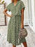 Dames Vintage Zomerjurk Met Middenmouwen en Leopardenprint 1