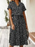 Dames Vintage Zomerjurk Met Middenmouwen en Leopardenprint 6