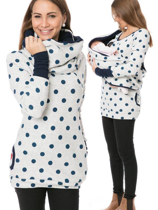 Dames Voedingssweatshirt Bloemenprint Met Rits 15