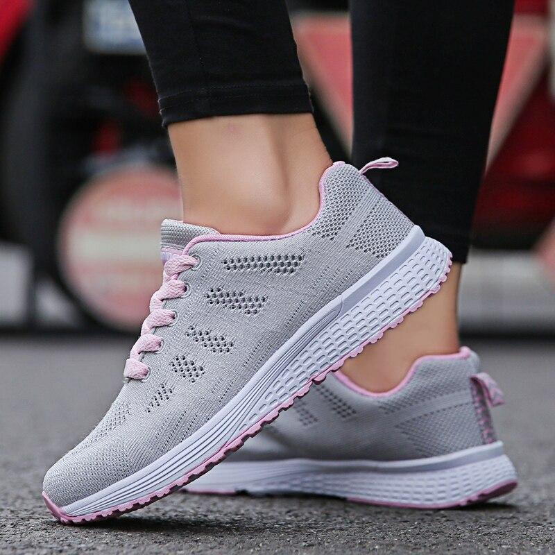 Dames Wandelschoenen Ademend en Lichtgewicht met Antislip Zool 0