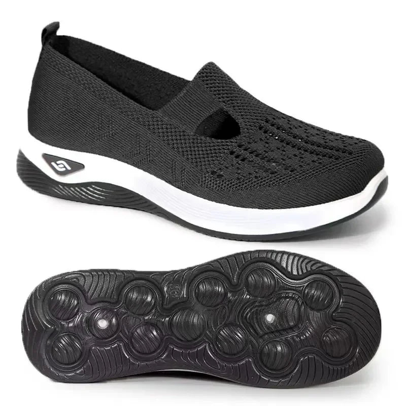 Dames Wandelschoenen Slip-On Ademend Textiel met Geheugenfoam 9