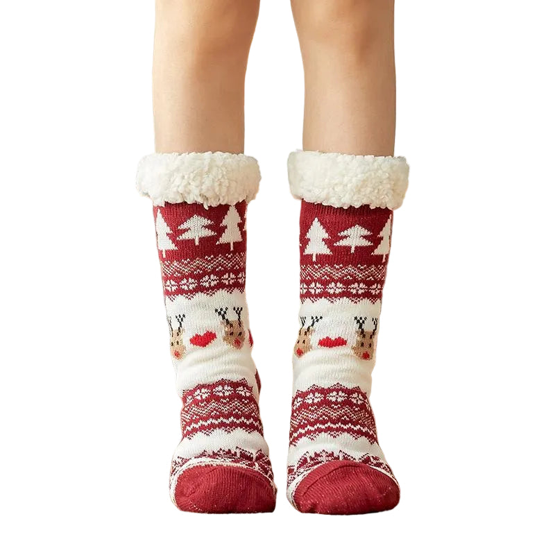 Dames Warme Sokken Antislip voor Koude Winterdagen 0