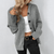 Dames Warme Strickjacke Met Knopen 1