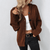 Dames Warme Strickjacke Met Knopen 3