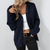 Dames Warme Strickjacke Met Knopen 5