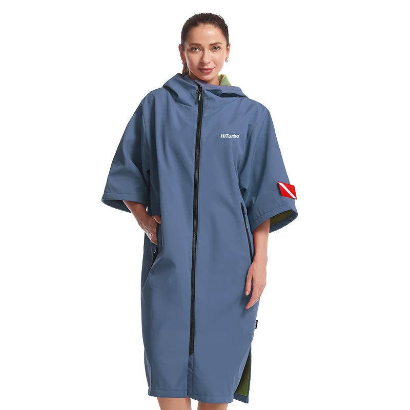 Dames Waterdichte Cape Korte Mouwen Polyester 6