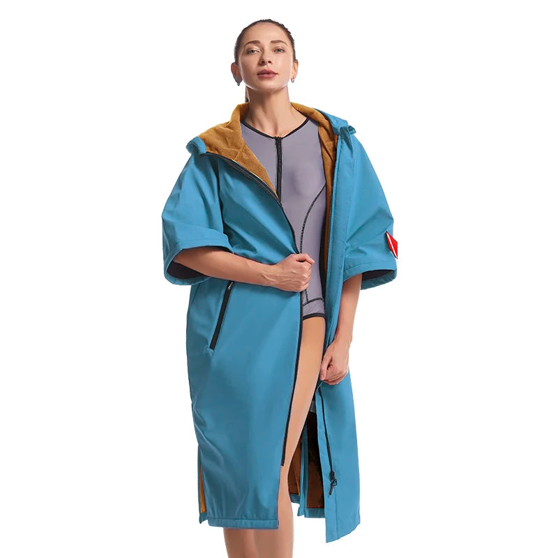 Dames Waterdichte Cape Korte Mouwen Polyester 7