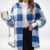 Dames Waterdichte Cardigan met Geruit Patroon 5
