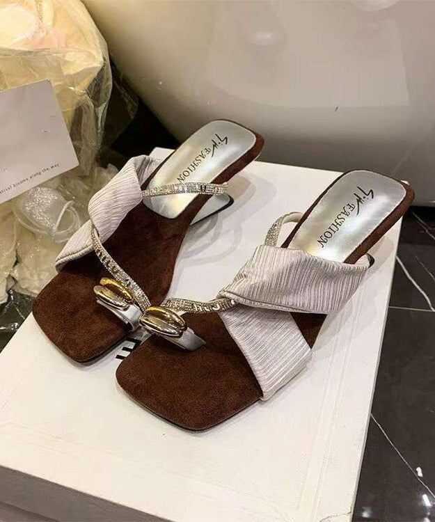 Dames Wedge Sandalen Beige Peep Toe 2
