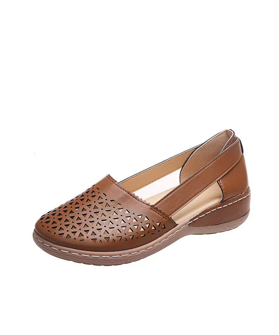 Dames Wedge Sandalen Comfortabel Uitgehold Design 4